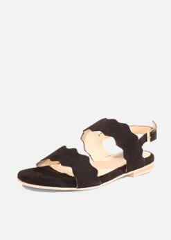 Jarden Suede Scallop Sandals