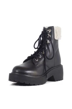 Seal Combat Boots With Shearling -ModCloth sealblack4 f12007d1 ca36 4408 865a c2fe68d093b2