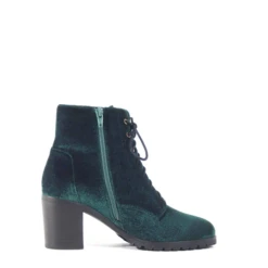 Chelsea Crew Timothy Velvet Lace-Up Booties – Retro Lug Sole 3-Inch Heel -ModCloth timothy3